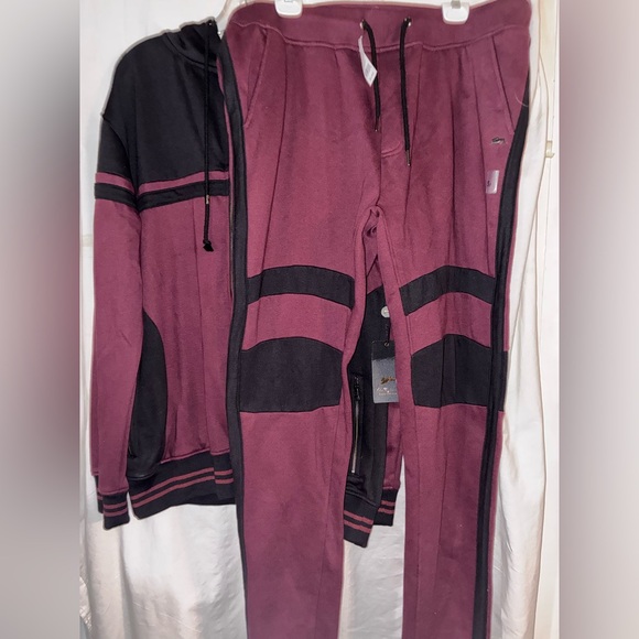 A. Tiziano Track Suit Hooded Zip Jacket & Drawstring Pants Mens Size 3XL New - Picture 6 of 12